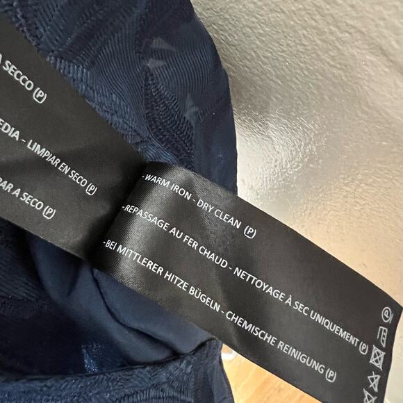 Keepsake The Label Plain Sight Mini Dress XL Navy Embroidered Cocktail Party New - Picture 7 of 10